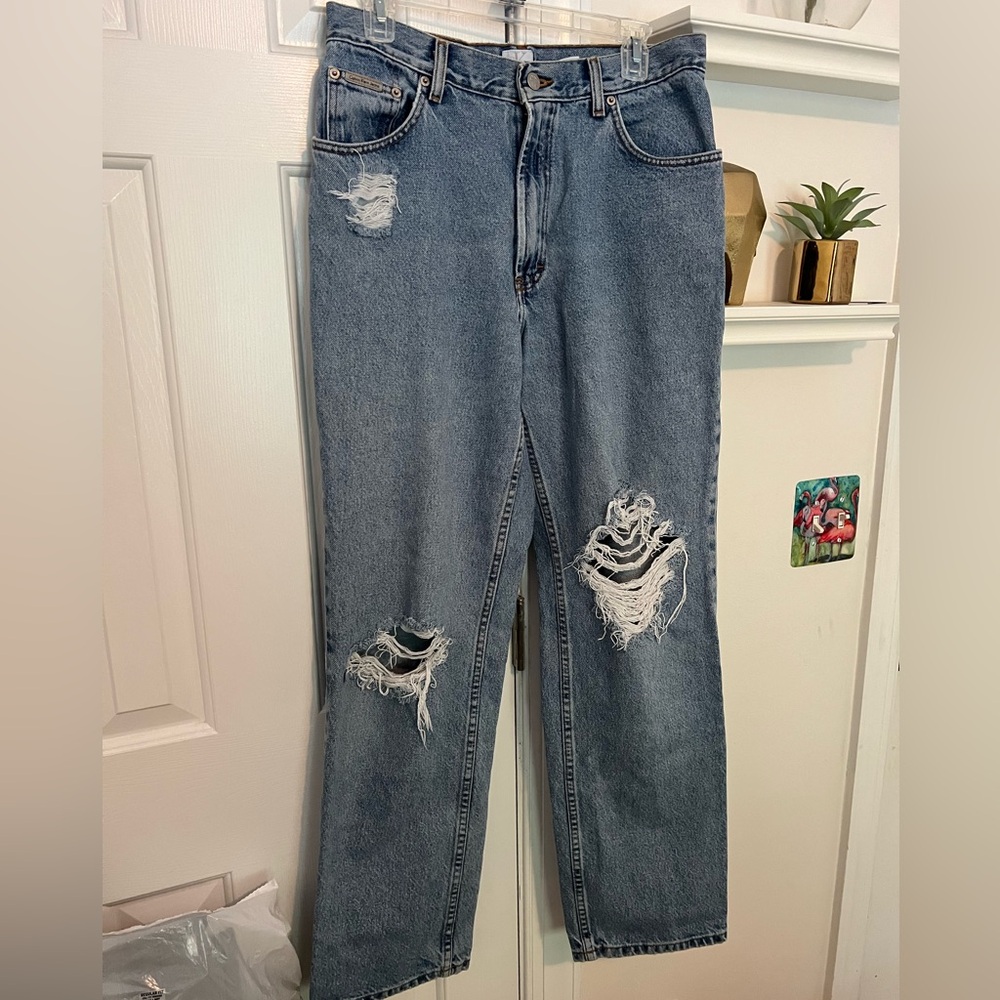 Calvin Klein Ripped Denim Jeans